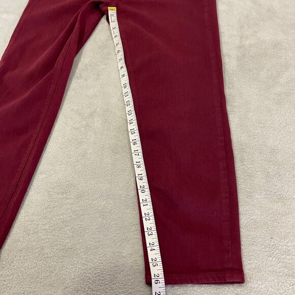 NEW Burgundy Stretch Jeans Size 32 - Picture 12 of 12